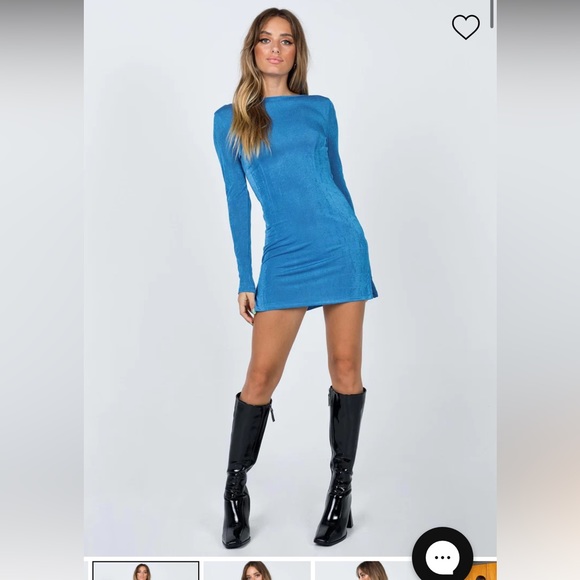 Princess Polly Montana Mini Dress Blue Lioness Sold Out - Picture 14 of 15